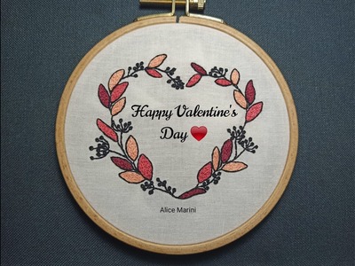 Hand Embroidery: Valentine's Day