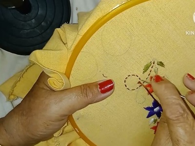 Hand made embroidery #embroidery #embroideryforbeginners #embroiderydesign