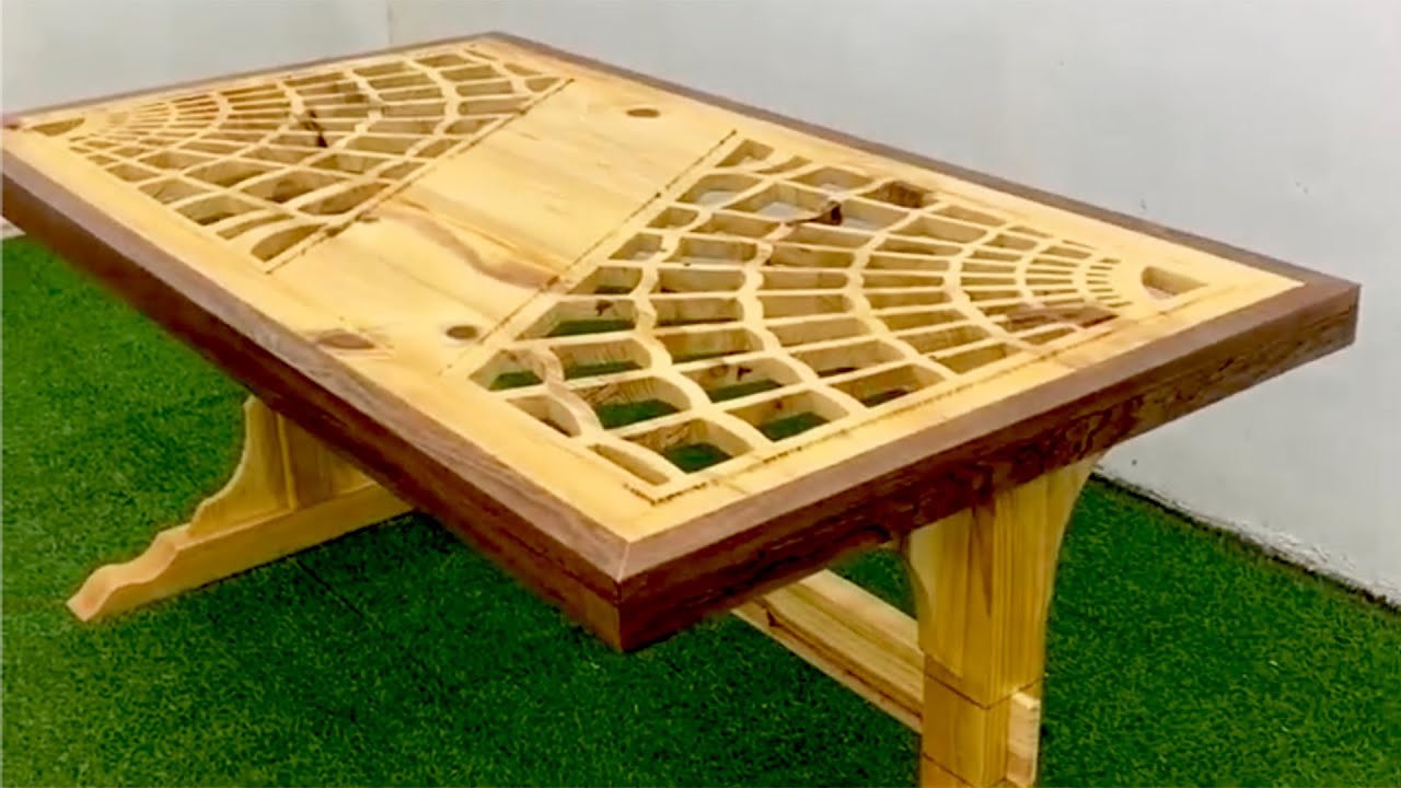 How To Building A Outdoor Table - Design Skills Woodworking Project. DIY Ideas.