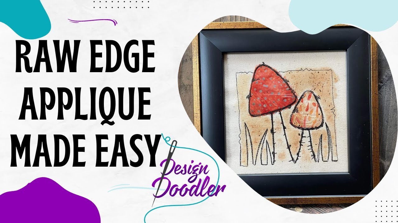 How to Easily Create Raw Edge Applique Embroidery Designs - Design Doodler Software Tutorial