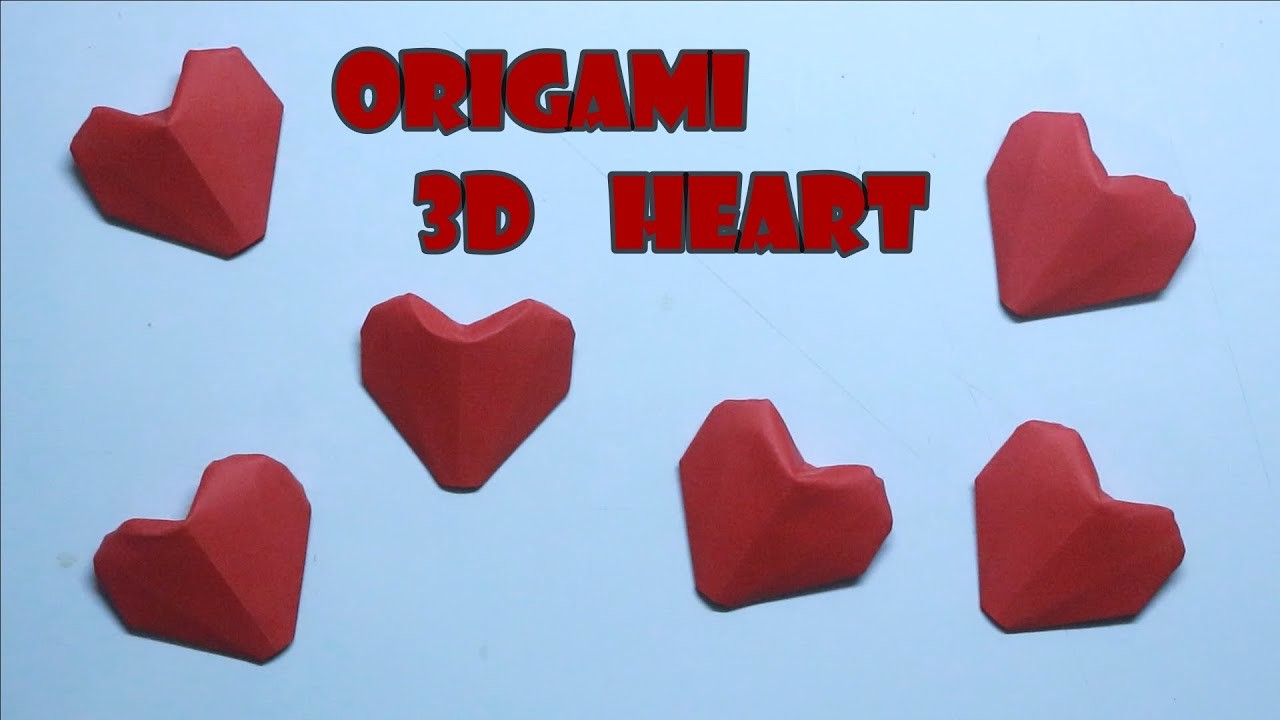 How to Make a 3d Origami Heart Easy