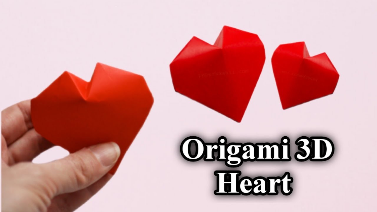 How to Make a paper heart | Origami 3D Valentine's heart