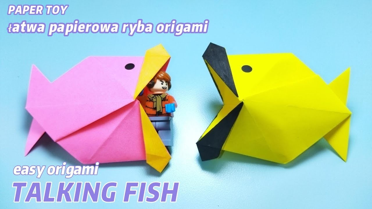 How To Make Moving Origami Fish | DIY moving paper 3D fish