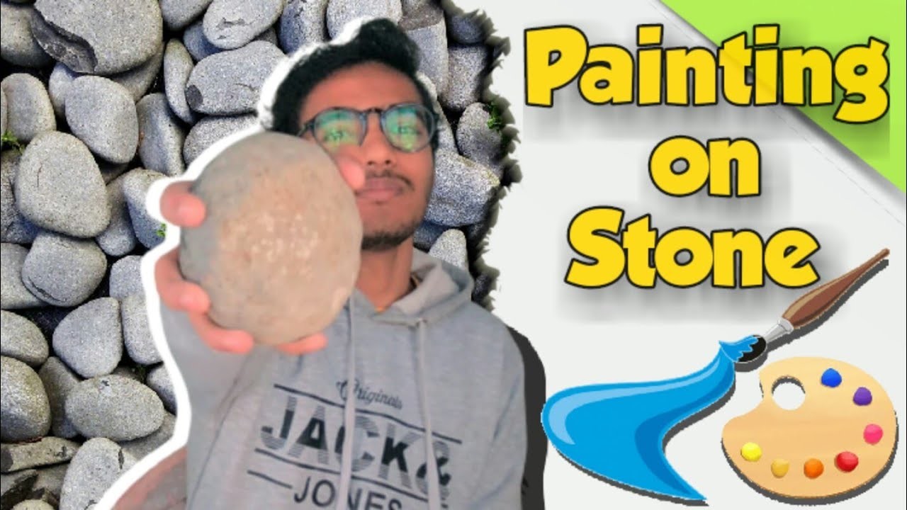 How to make painting on stone ???? || Painting tutorial