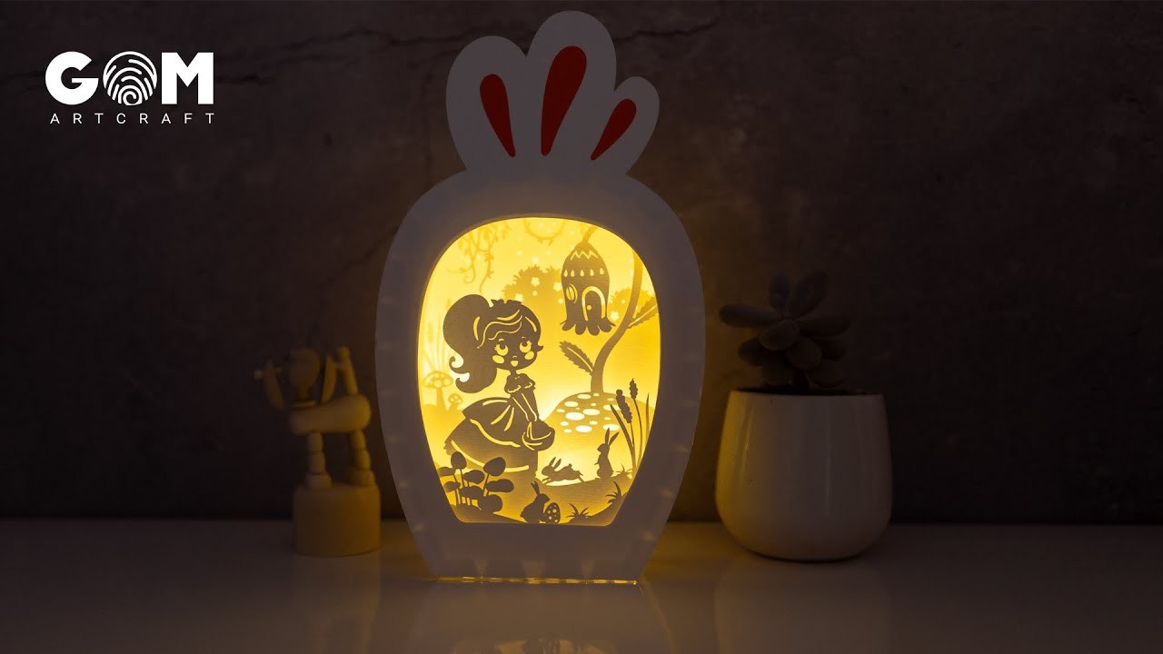 How to make Shadowbox Carrot lights 3D SVG