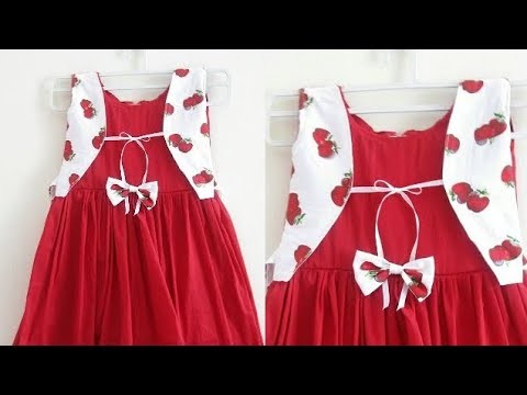 Jacket Frock Cutting and stitching in malayalam | Latest Frock design | Sewing time