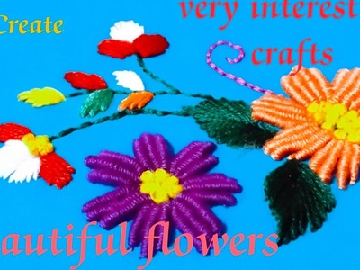 Latest hand embroidery#US patterns crafts#beautiful flower