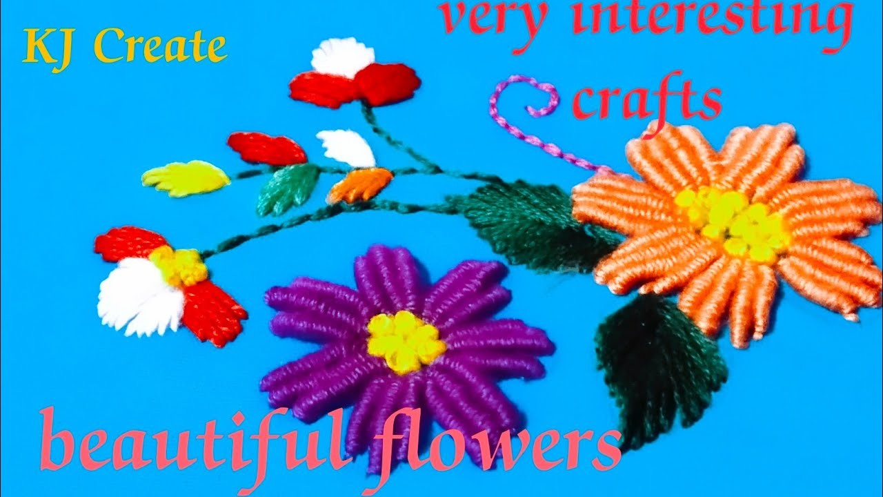 Latest hand embroidery#US patterns crafts#beautiful flower