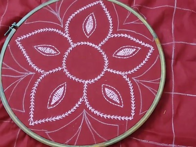 Latest traditional nakshi kantha full design hand embroidery tutorial,Noksi katha selai,Katha stitch