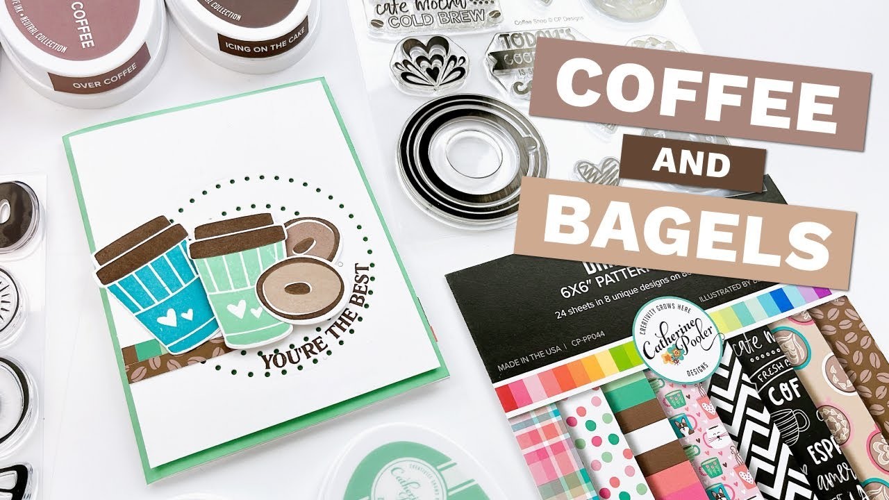 Make a Card with Me! Coffee and Bagels