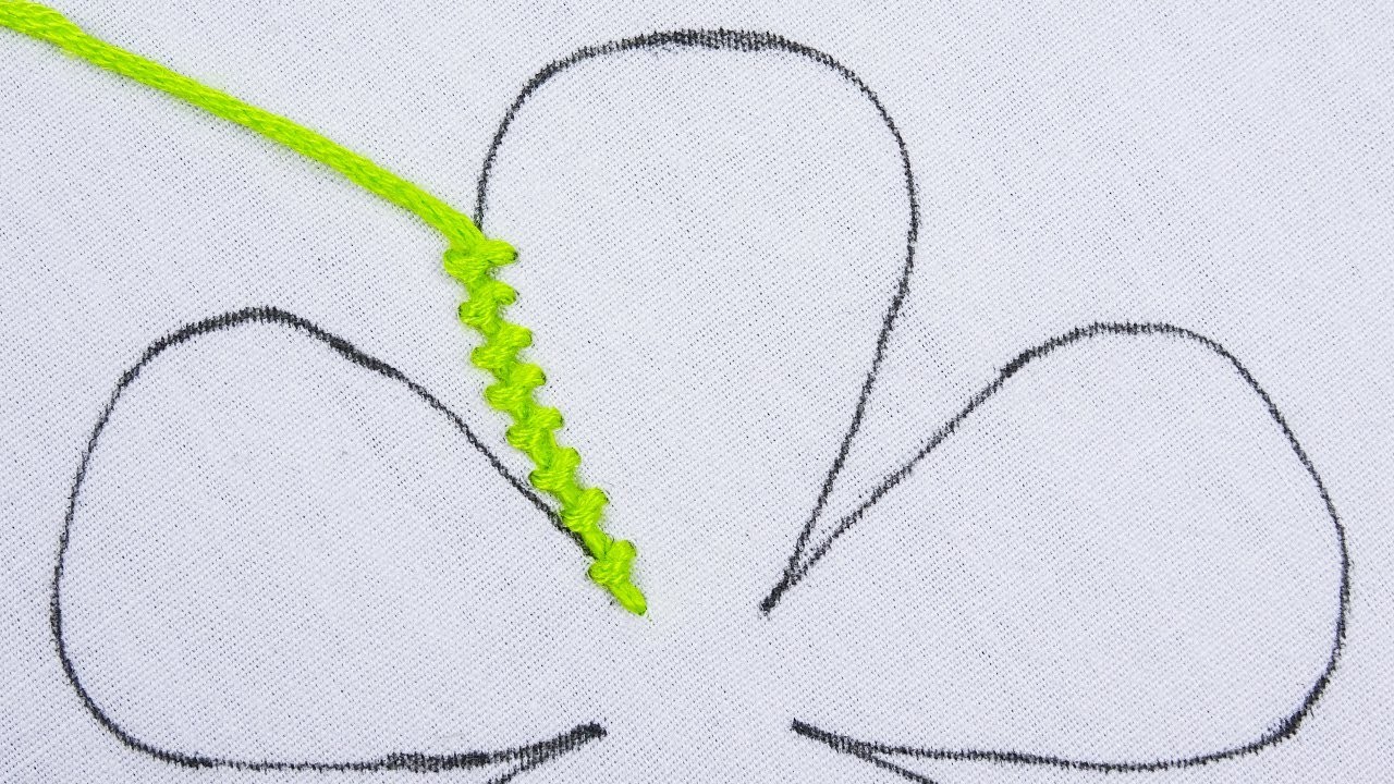 New Hand Embroidery Beautiful Pearl Stitch flower design with easy following sewing tutorial