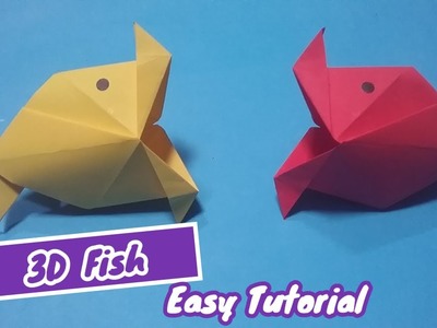Origami 3D Fish. Easy craft Ideas. Paper Fish