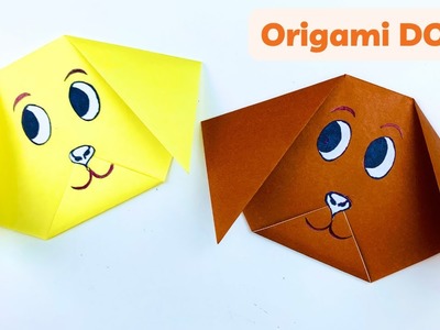 Origami Tutorial: How to Make a Cute Dog Face with Paper Folding | DIY Paper Crafts | Paper Art