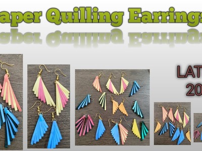 Paper Quilling Earrings, Handmade paper Quilling Earrings,How to make paper Quilling Earrings