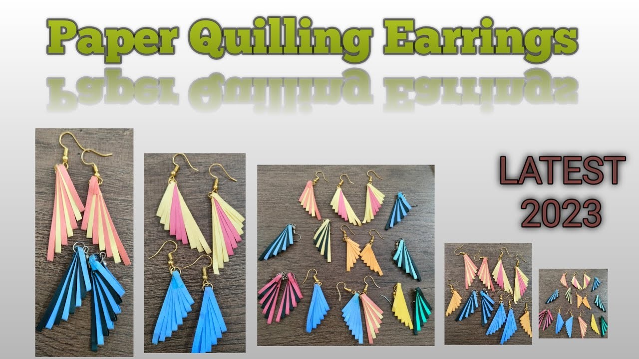 Paper Quilling Earrings, Handmade paper Quilling Earrings,How to make paper Quilling Earrings