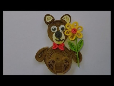 #Paper Quilling Teddy Bear#