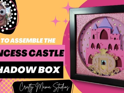 Princess Castle Svg Shadow Box, Castle And Carriage Fairy Tale 3D Layered Shadowbox