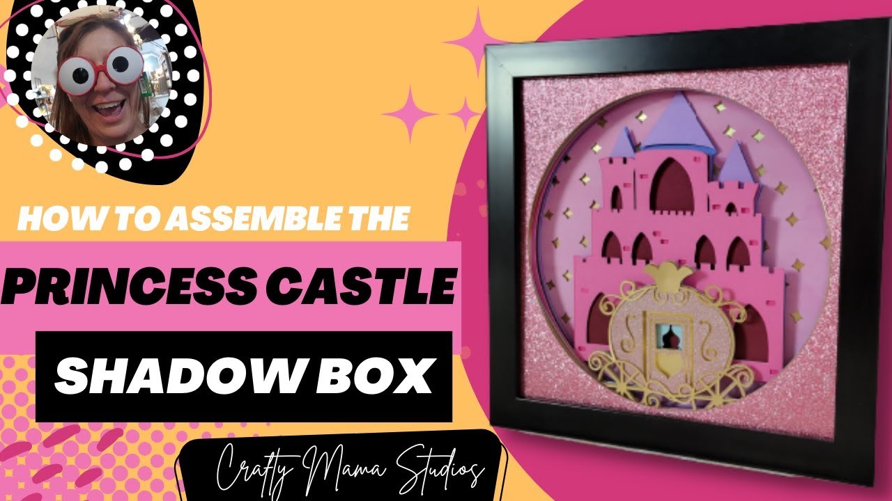 Princess Castle Svg Shadow Box, Castle And Carriage Fairy Tale 3D Layered Shadowbox