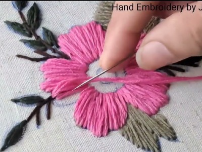 Satin stitch Awesome hand embroidery design|latest hand embroidery @handembroiderybyjanki6441