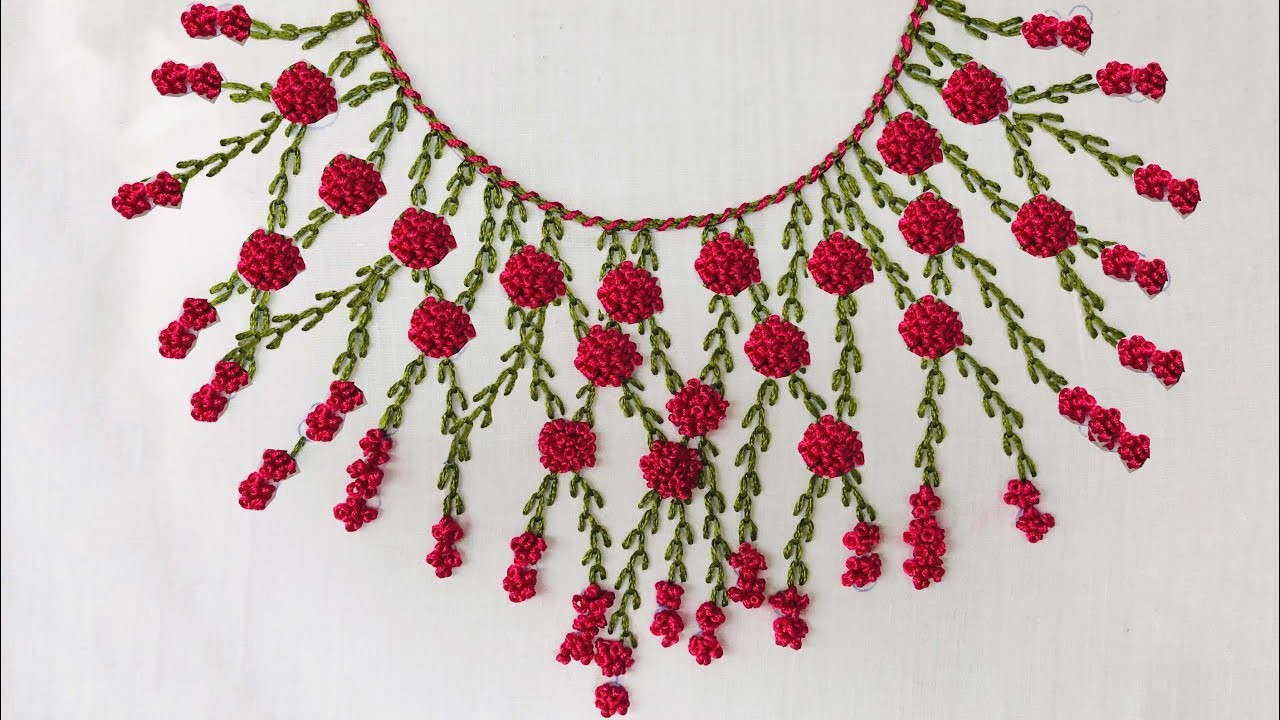 Start Your Own Business With Hand Embroidery - Free Embroidery Classes For Beginners - Neckline Emb