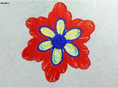 Super easy Flower Embroidery For Beginners| latest flower Embroidery Design|hand Embroidery