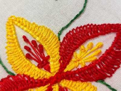 Super gorgeous flower embroidery | hand embroidery | Project #44 | MDRR Arts