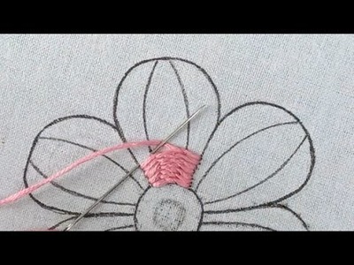 Super Unique Flower Embroidery Tutorial,Hand Embroidery Easy Flower Embroidery for Beginner, Sewing