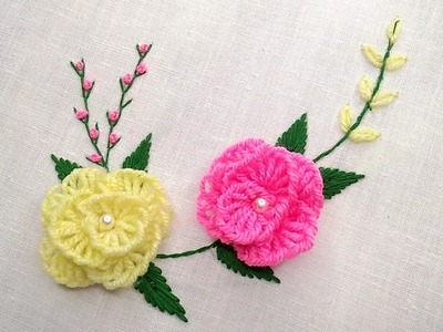 Super Unique Flower Hand embroidery Design | Flower Embroidery Tutorial | Embroidery for Beginners