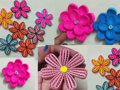 Types of Paper Quilling Flowers| DIY Paper Quilling Art| Quilling Flowers | Quilling Ideas