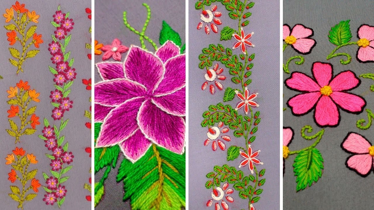 "Unleash Your Creativity with 6 Stunning Live Hand Embroidery Designs Tutorials"