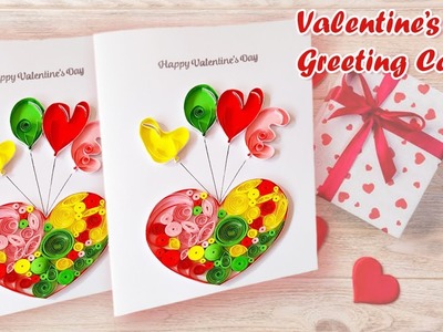 Valentine's Day Greeting Card | Quilling Greeting Card | Love Card #diy #valentinesdaygift #craft