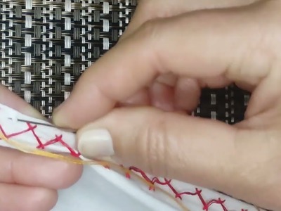 Zig Zag Stitch. Hand Embroidery stitches for Beginners.Embroidery Tutorial Art's