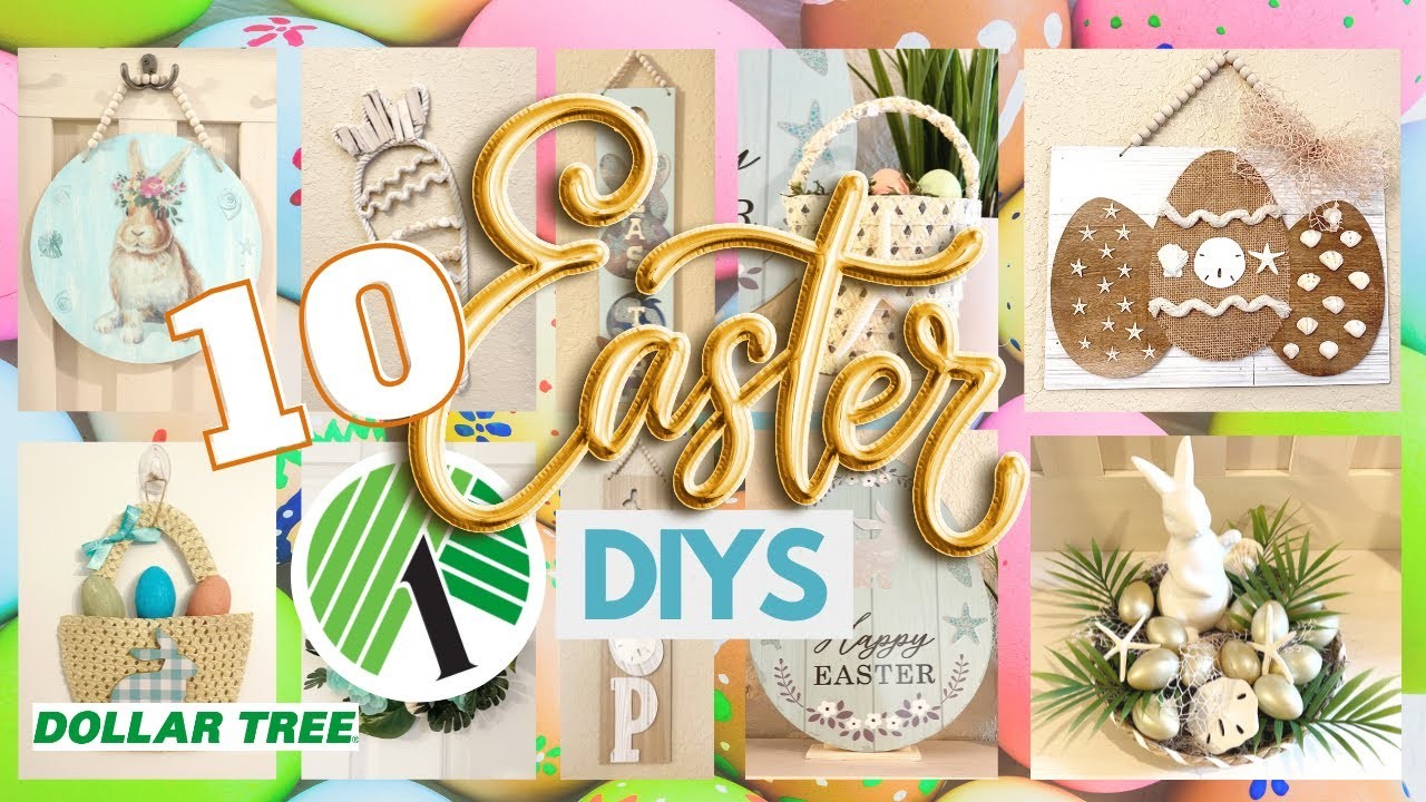 ???? 10 BEST Easter DIYS! Dollar Tree DIY Coastal Spring Hacks