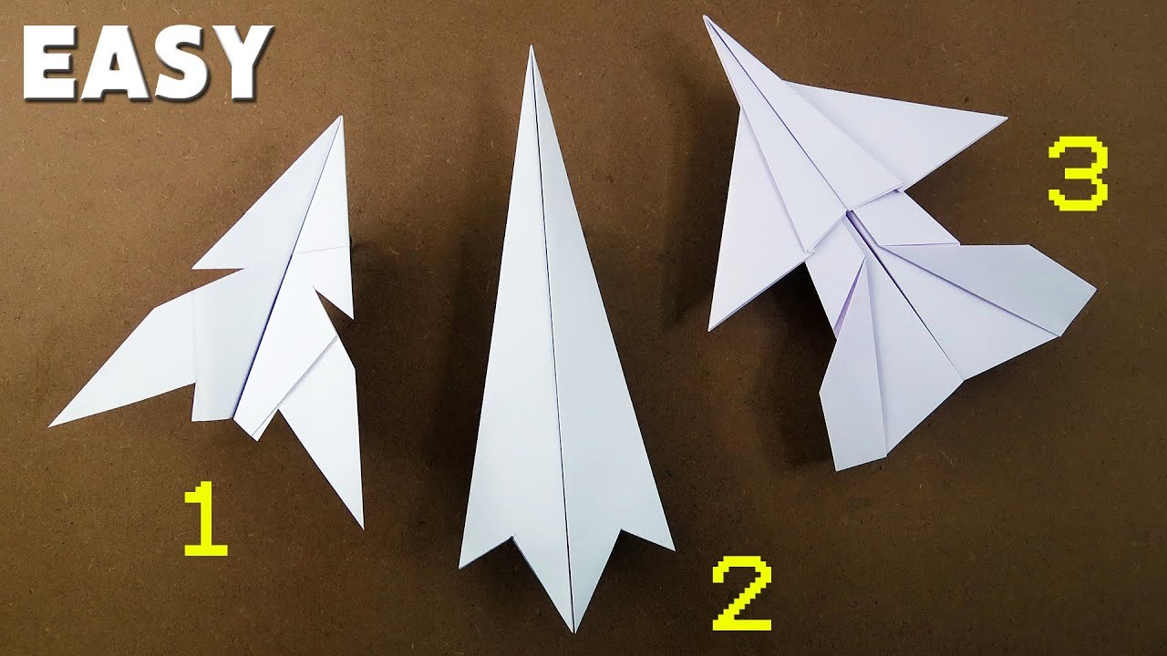 3 EASY Paper Airplanes that FLY FAR || BEST Paper Planes in the WORLD