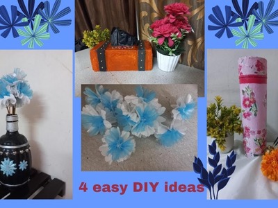 4 easy DIY ideas | easy crafts to do at home | Harsha Creations