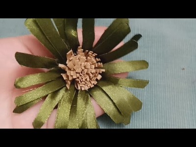 Amazing Ribbon Flower- Hand Embroidery Designs -Amazing Trick @BushraMalik
