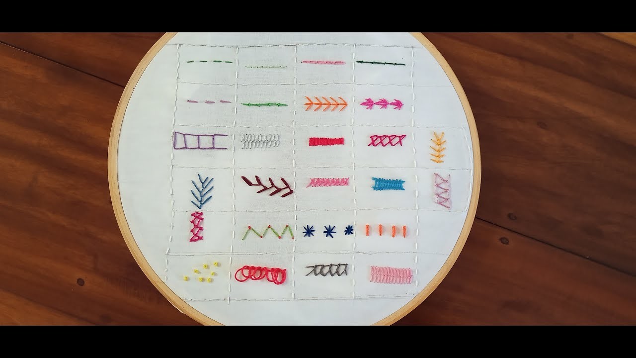 Beautiful Hand  Embroidery Stitches Tutorial