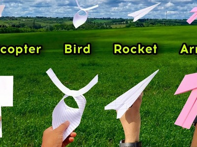 Best 4 flying new helicopter, how to make 4 paper plane, flying best 4 toy, paper toy helicopter