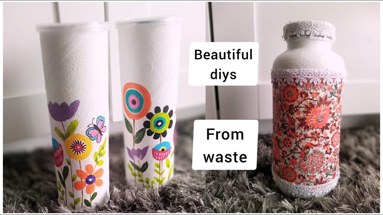 Best out of waste.Reuse waste for home decor. Easy Crafts ideas