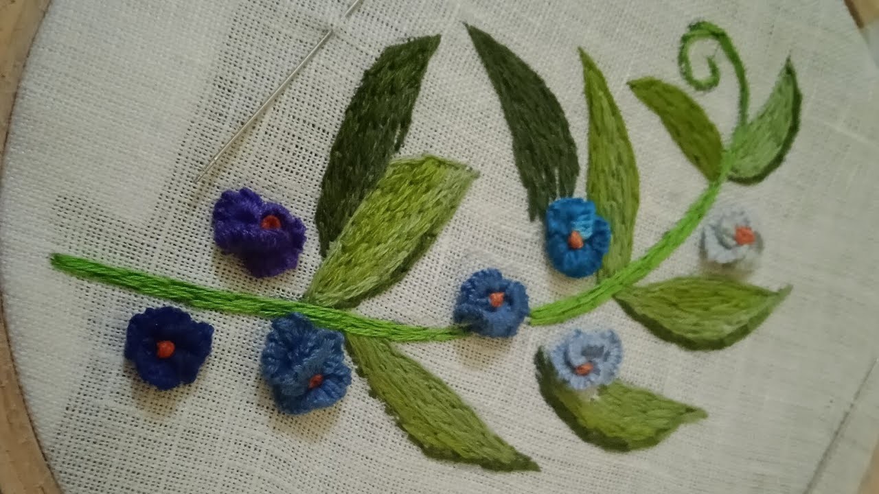 ???????? button hole embroidery stitches|daily hand embroidery#handcrafts#designing#flowers