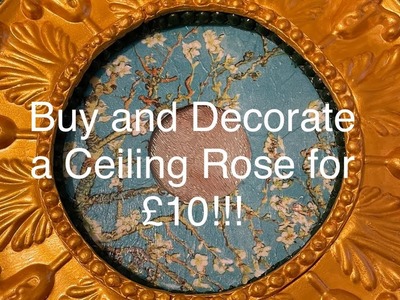 Buy and decorate a ceiling rose for around £10!!