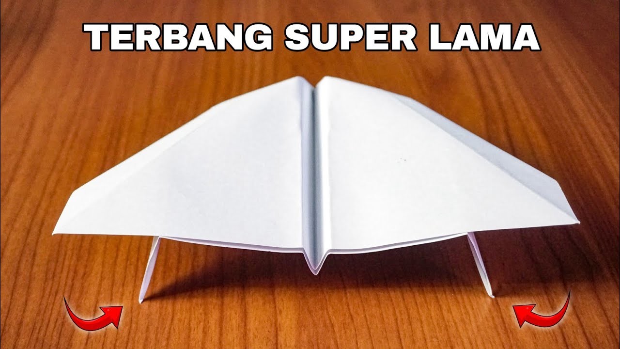 Cara Membuat Pesawat Glider dengan 3 Kaki - Terbang Lama - Tutorial Origami