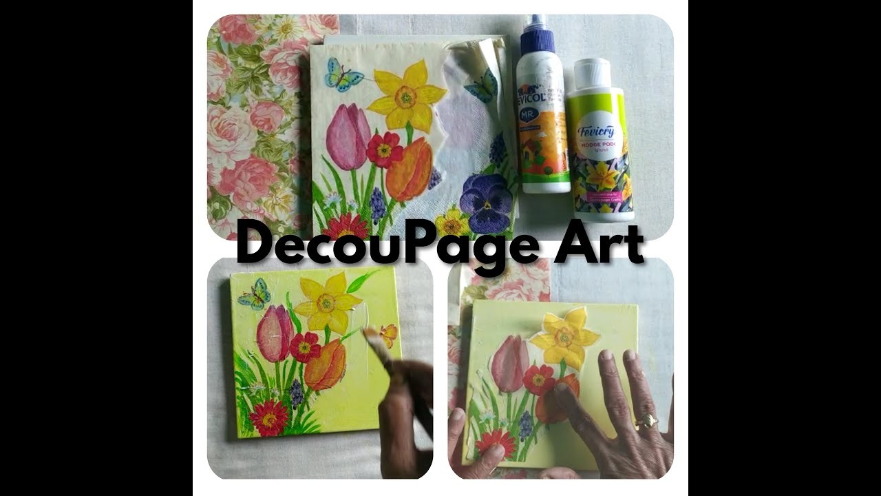 DecouPage Art | How-To Tutorial #handmade #decoupage