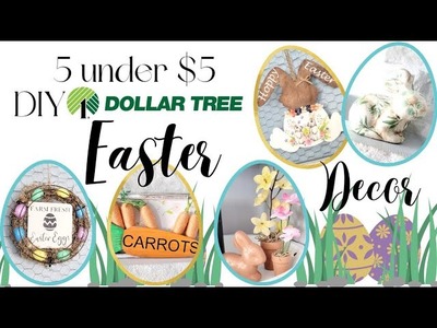 DIY Dollar Tree Easter Decor | 5 under $5