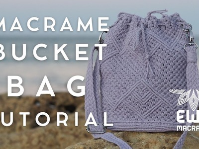 DIY | MACRAME BUCKET BAG TUTORIAL | How to make macrame bag | handmade purse | macramè | EN.PL SUB