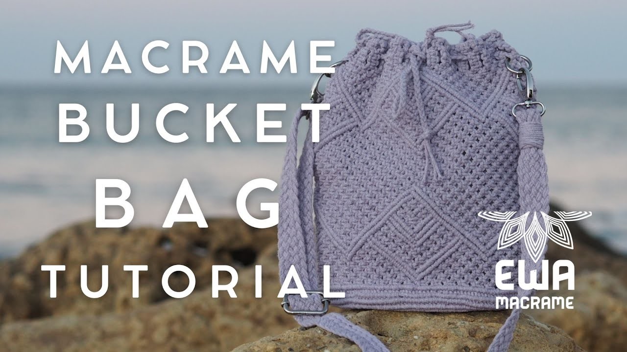 DIY | MACRAME BUCKET BAG TUTORIAL | How to make macrame bag | handmade purse | macramè | EN.PL SUB
