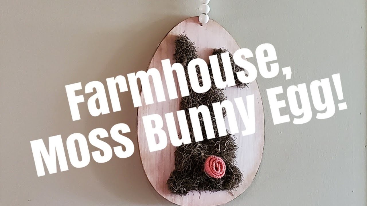 Farmhouse Moss Bunny! #easter