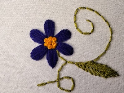 Hand Embroidery Beautiful Flower design For Beginners. Embroidery Stitch. Rebeka Art Gallery ❤️????❤️