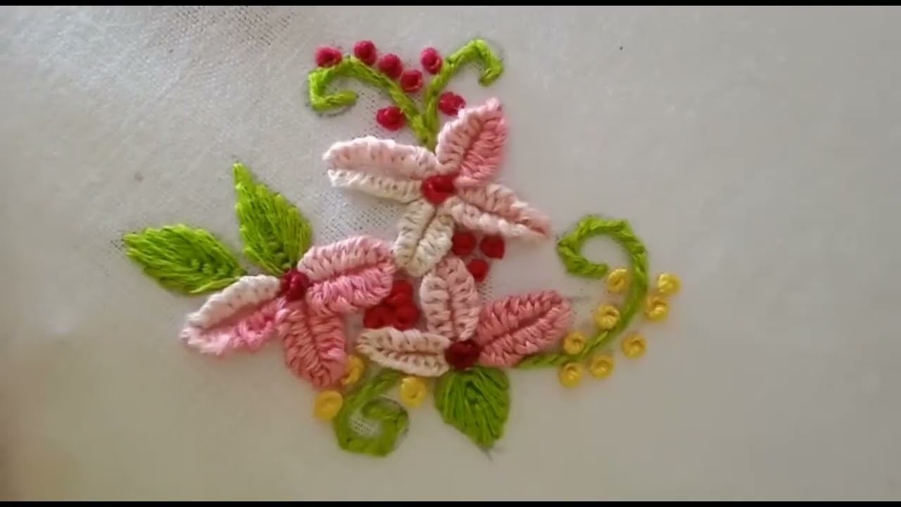 Hand embroidery design | Hand work for beginners | hand made embroidery design