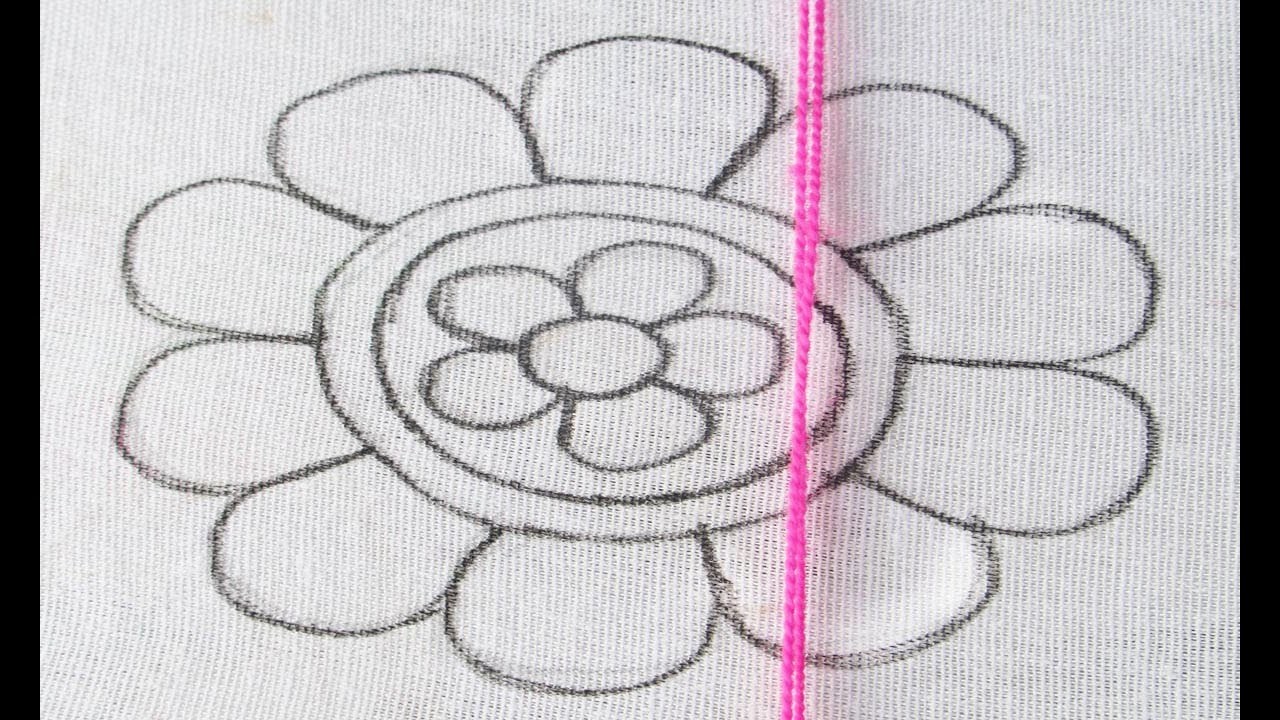 Hand Embroidery Easy Flower Stitches. Beautiful Flower Embroidery Stitces For Beginners